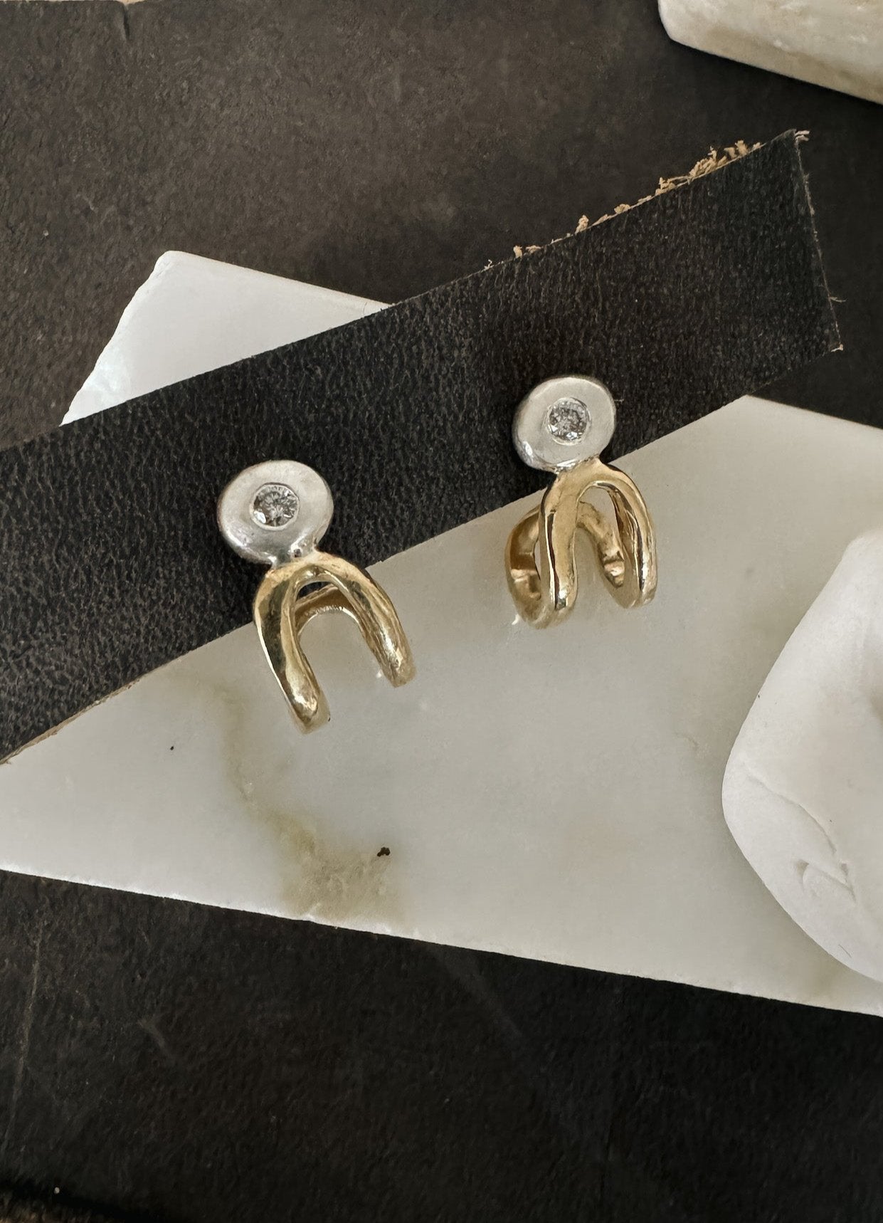 Moxie Studs with Natural Diamonds