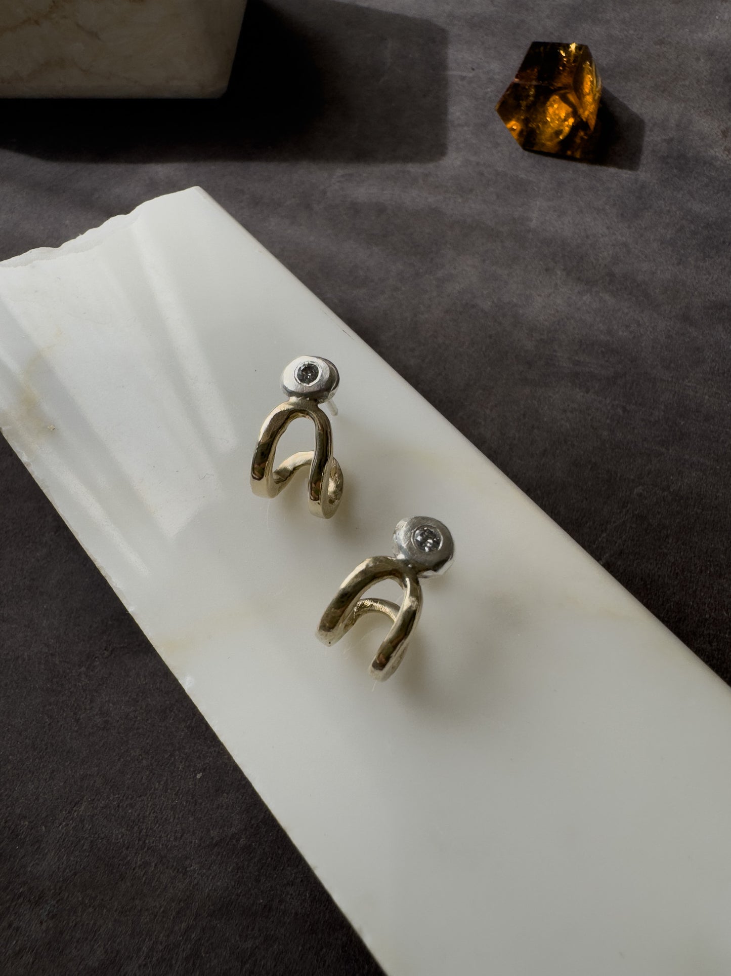 Moxie Studs with Natural Diamonds