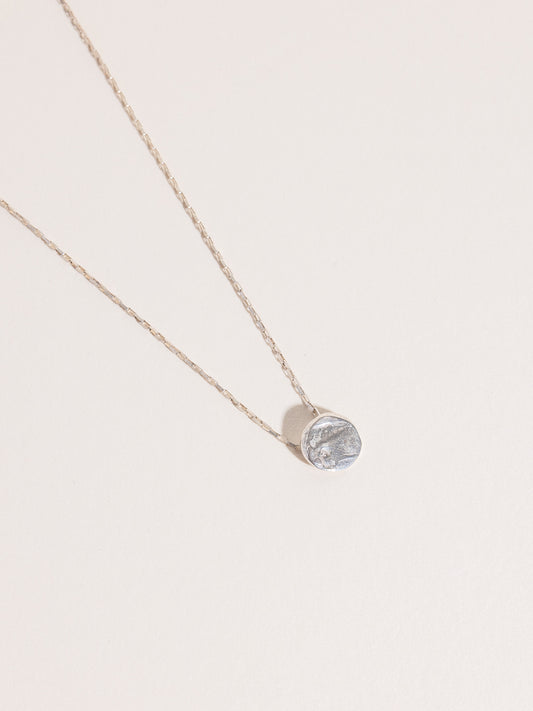 Stucco Moon Necklace